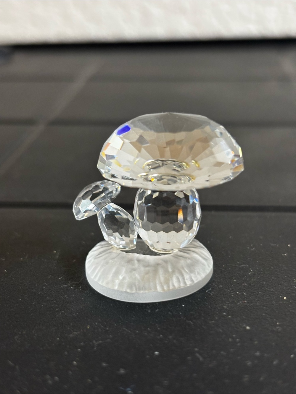 This is a Swarovski Crystal Mushrooms figurine